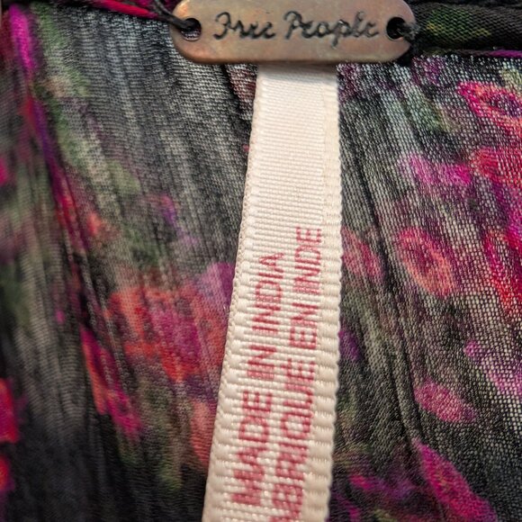 Free People Daisy Fields Floral Sheer Top / Duster Size: XS - Picture 12 of 13